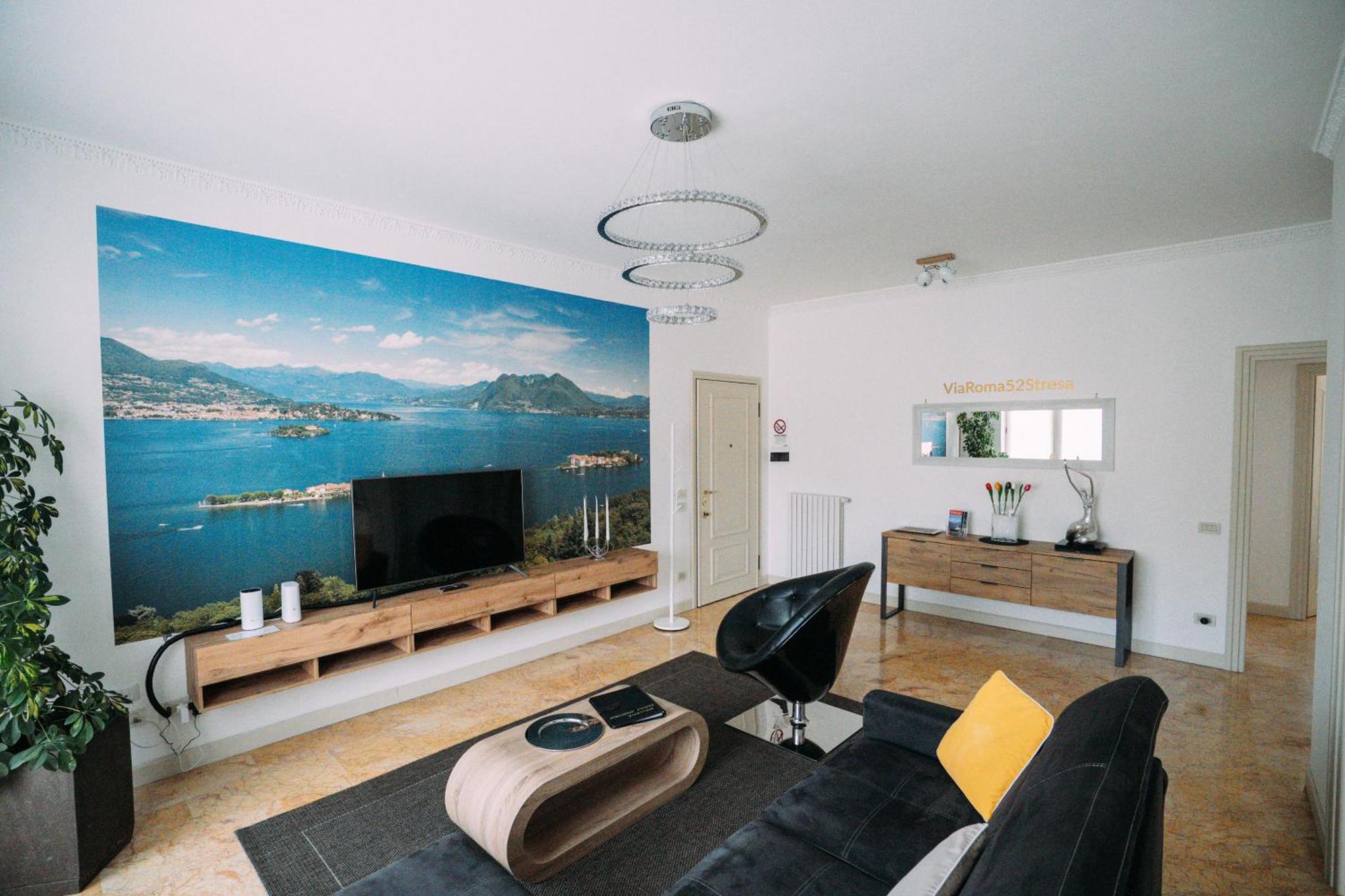 Family Apartment Vista Lago Stresa Bagian luar foto
