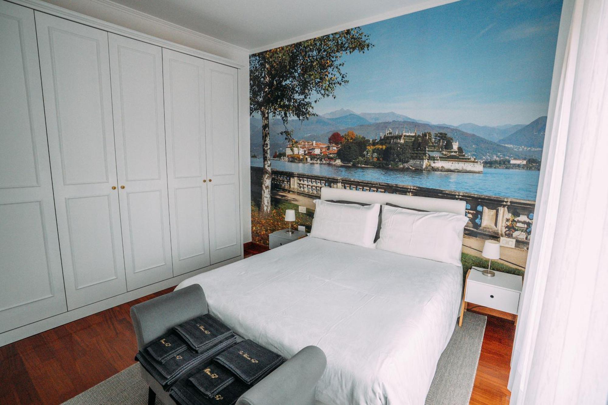 Family Apartment Vista Lago Stresa Bagian luar foto